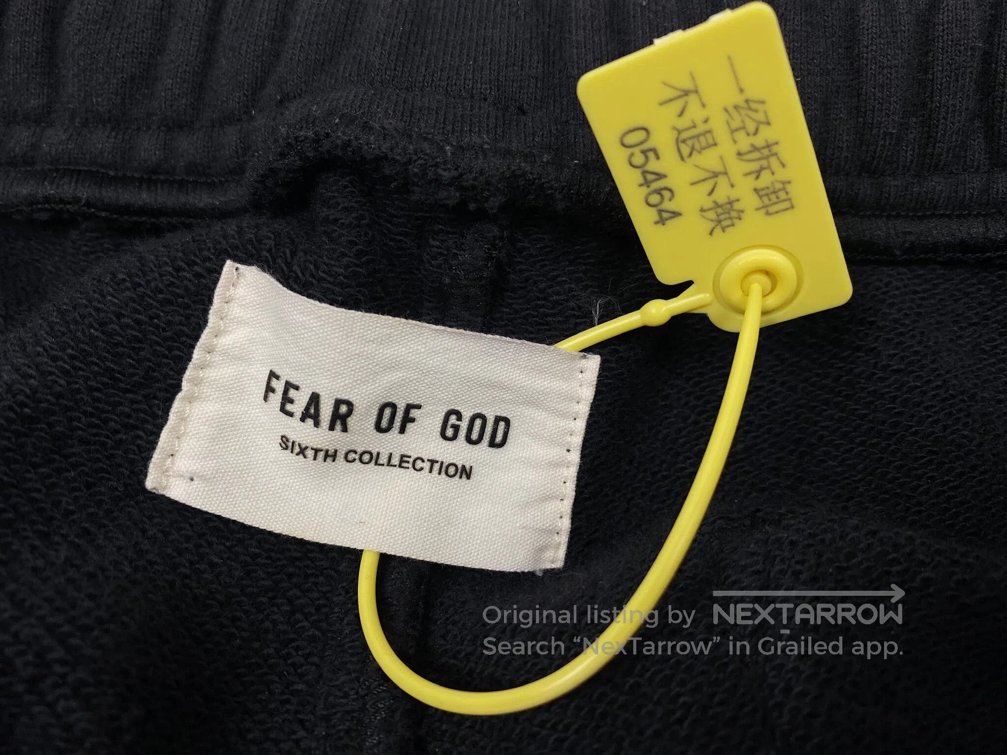 Fear of God FEAR OF GOD size S Main Line Ribbon Black Sweatpants Size US 27 - 5 Thumbnail