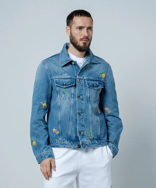 Casablanca o1y0526 Denim Jacket in Blue Size US M / EU 48-50 / 2 - 2 Thumbnail