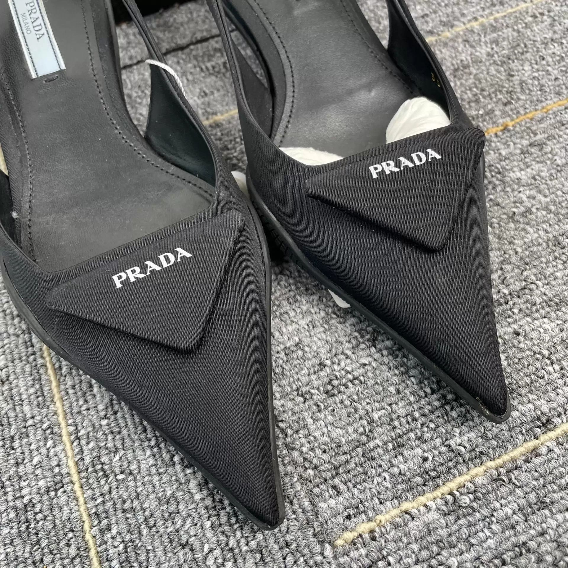Prada Prada Women's Black High Heels Size 35 Size US 4.5 / IT 34.5 - 6 Thumbnail