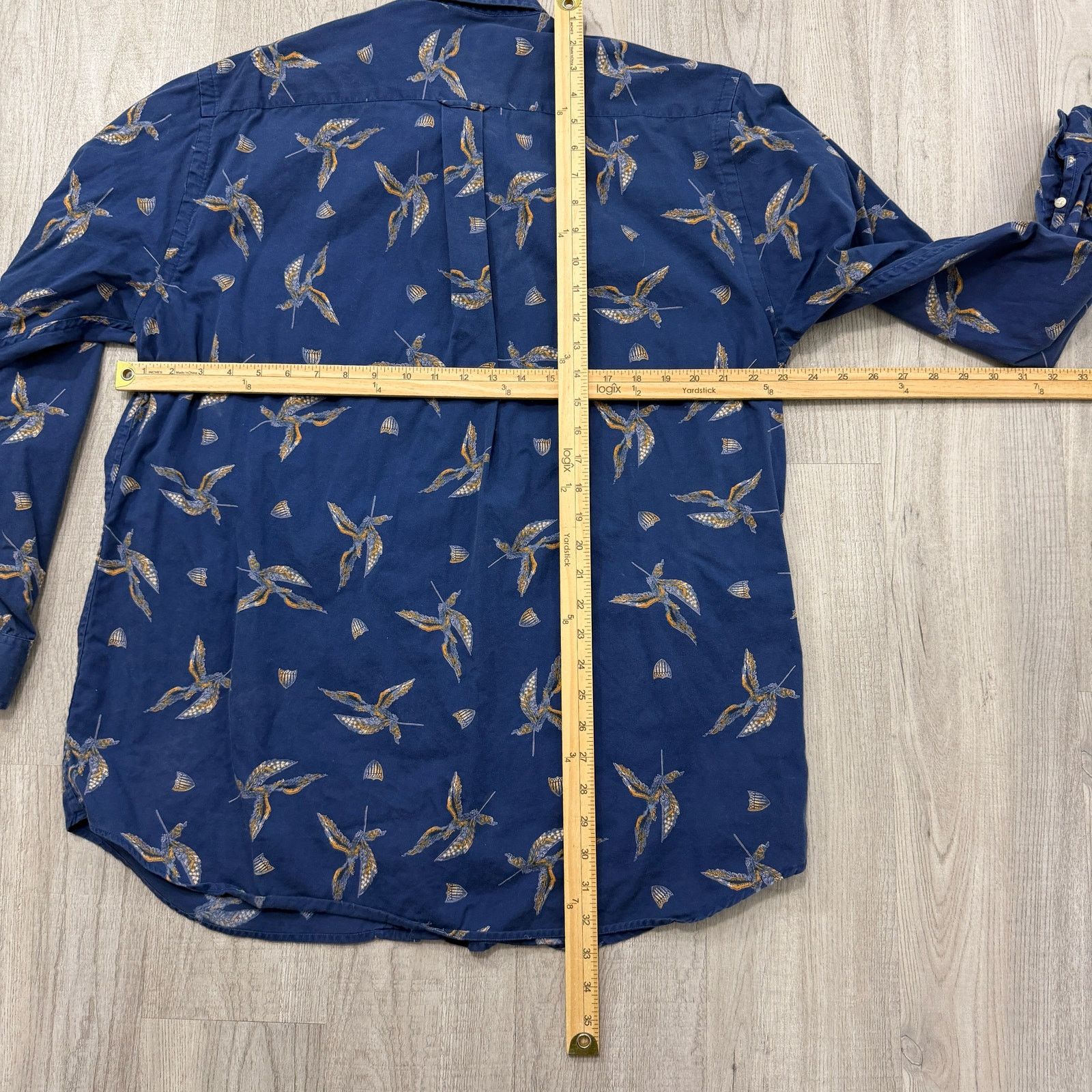 Nautica Vintage Nautica Bird Button Shirt Men's Large All Over 90s Size US L / EU 52-54 / 3 - 6 Thumbnail
