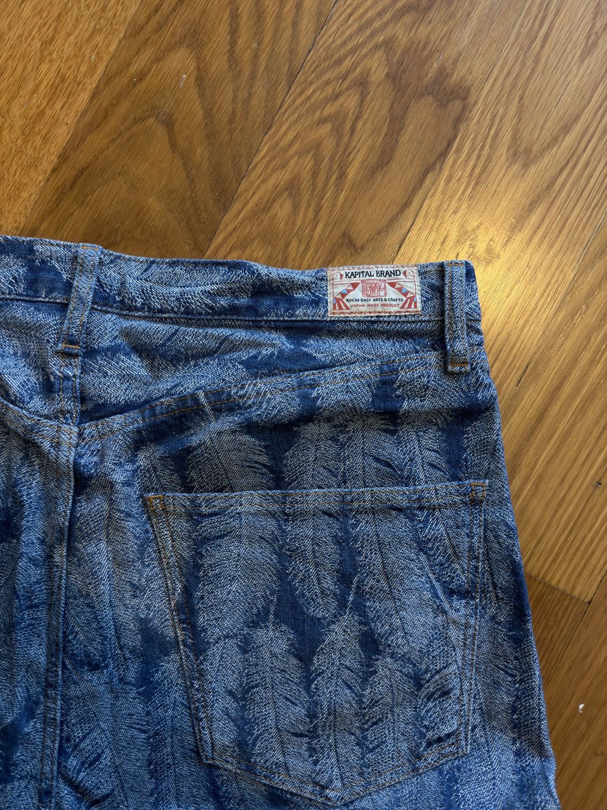 Kapital Kapital Magpie Light Denim Shorts Size US 34 / EU 50 - 4 Thumbnail