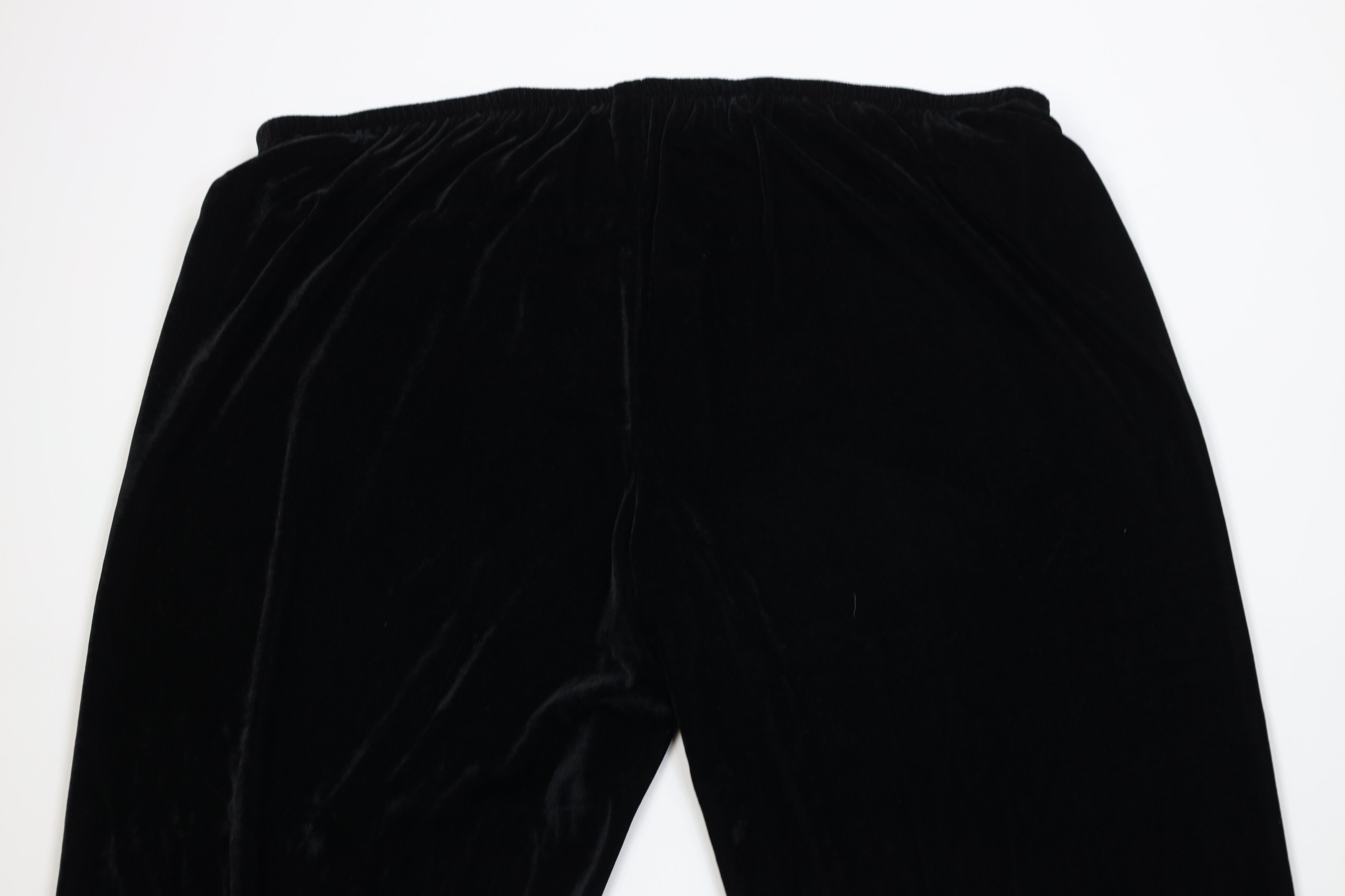 Vintage Deadstock Vintage 90s Y2K Babydoll Wide Leg Pants Black Size 36" / US 14 / IT 50 - 10 Thumbnail