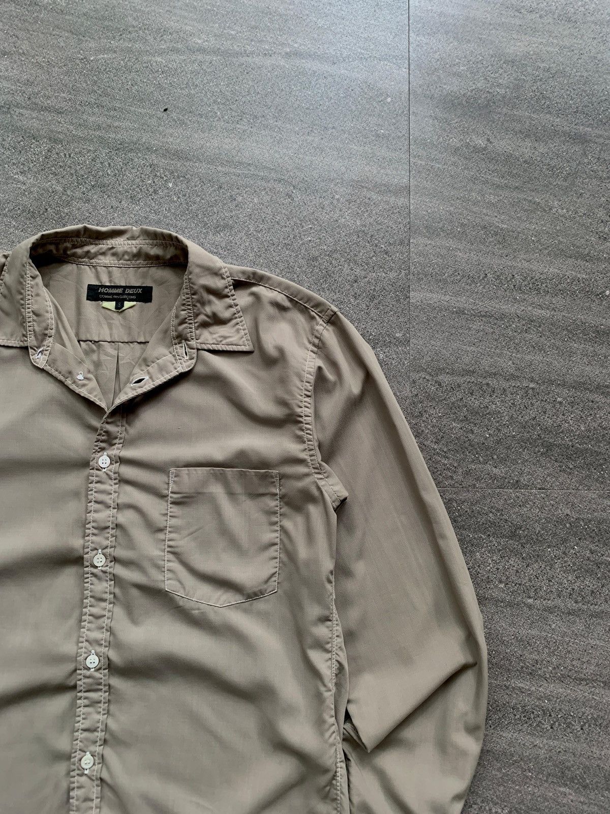 Comme des Garcons Homme Deux Nylon Contrast Stitching Shirts Size US M / EU 48-50 / 2 - 3 Thumbnail