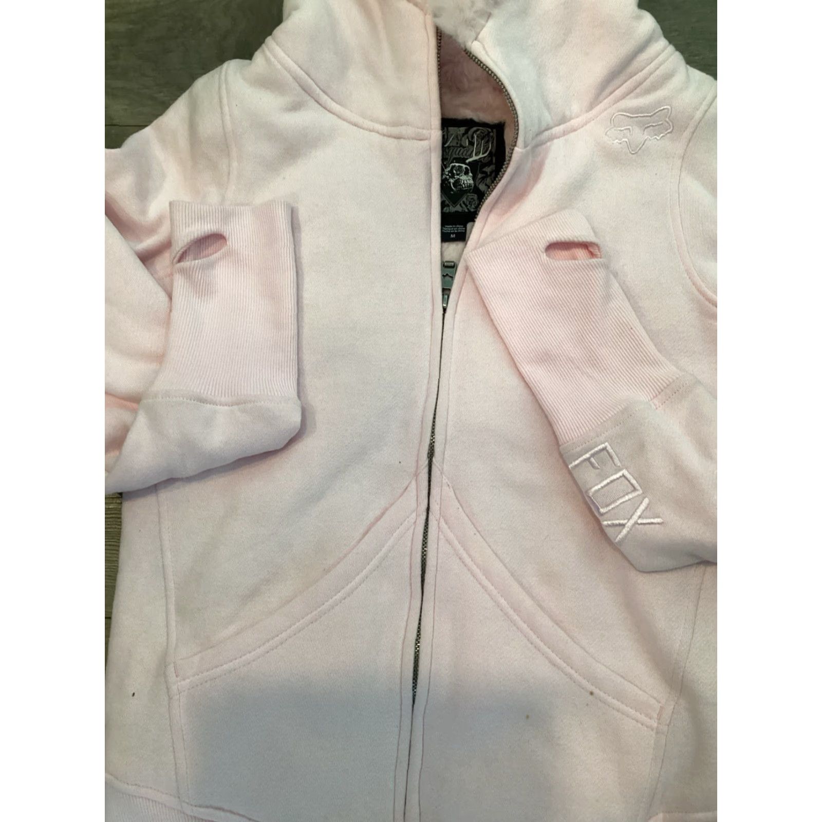 Fox Racing VINTAGE Fox Racing Sasquatch fur lined hoodie womens Size Medium Size M / US 6-8 / IT 42-44 - 7 Thumbnail