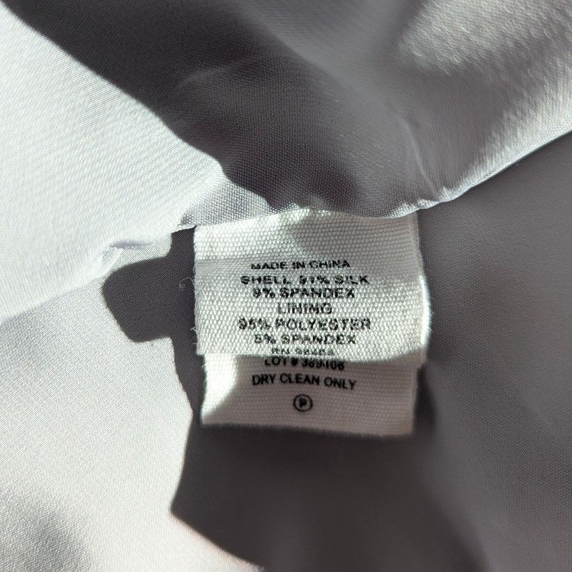 Theory THEORY Silver Grey V-Neck Sleeveless Silk Blouse Medium Size M / US 6-8 / IT 42-44 - 5 Thumbnail