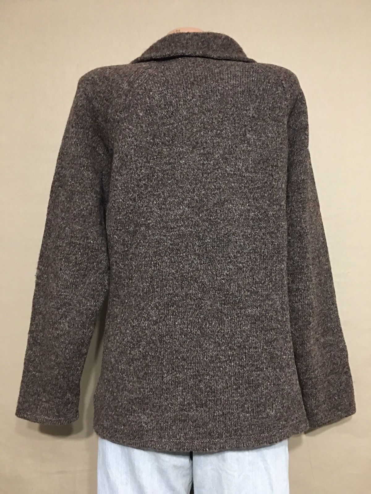Designer ERIBE Shetland Wool Scotland Cardigan Sweater EU 42 Size M / US 6-8 / IT 42-44 - 4 Thumbnail