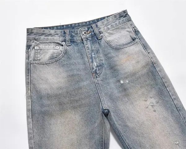 Jean Men's street style washed dirty ripped jeans Size US 32 / EU 48 - 3 Thumbnail