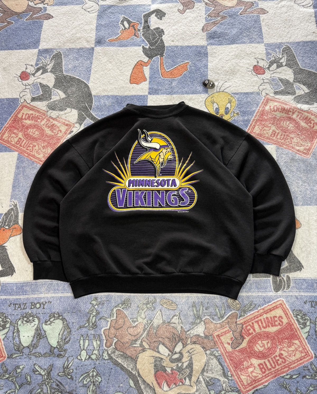 NFL Vintage minnesota vikings crewneck sweatshirt Size US XXL / EU 58 / 5 - 1 Thumbnail