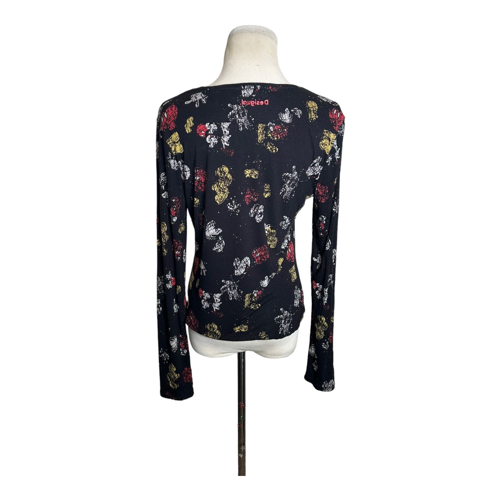 Desigual Desigual Slim Black Little Mickey Mouse print T-shirt sz XL Size XL / US 12-14 / IT 48-50 - 12 Thumbnail