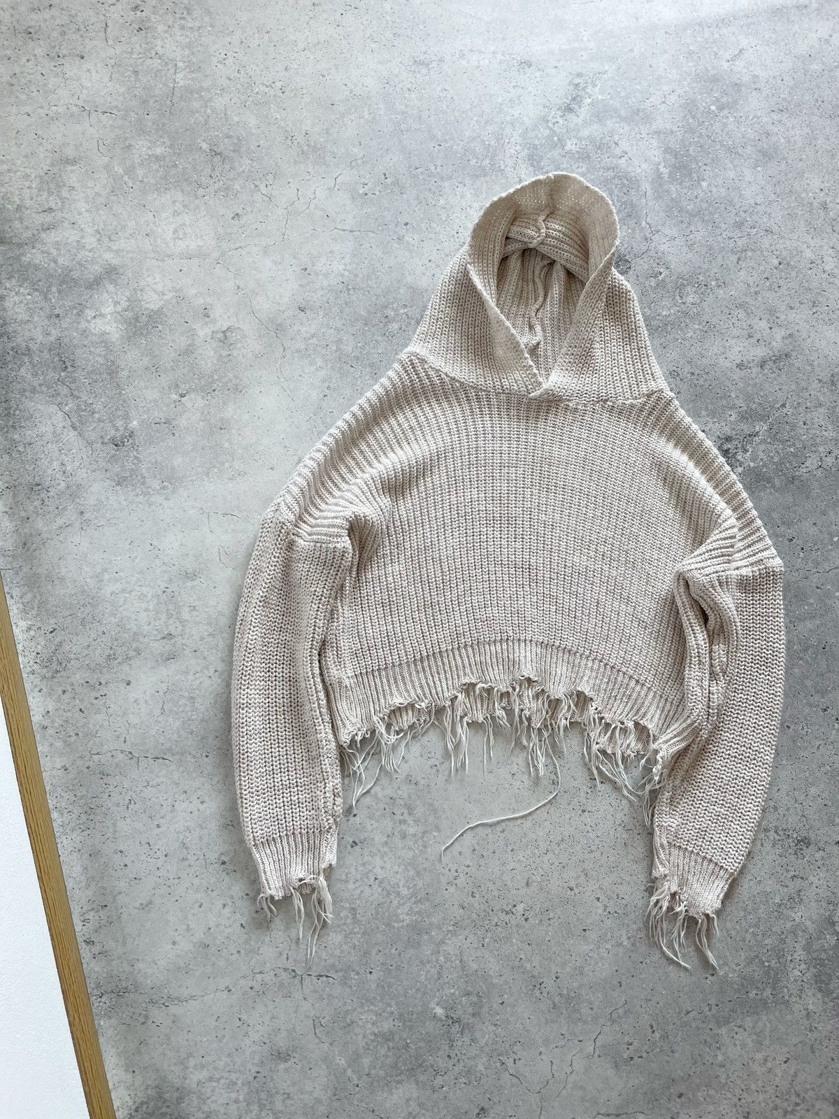 Diesel Diesel Black Gold Distressed Knitted Oversize Hoodie Size M / US 6-8 / IT 42-44 - 2 Thumbnail
