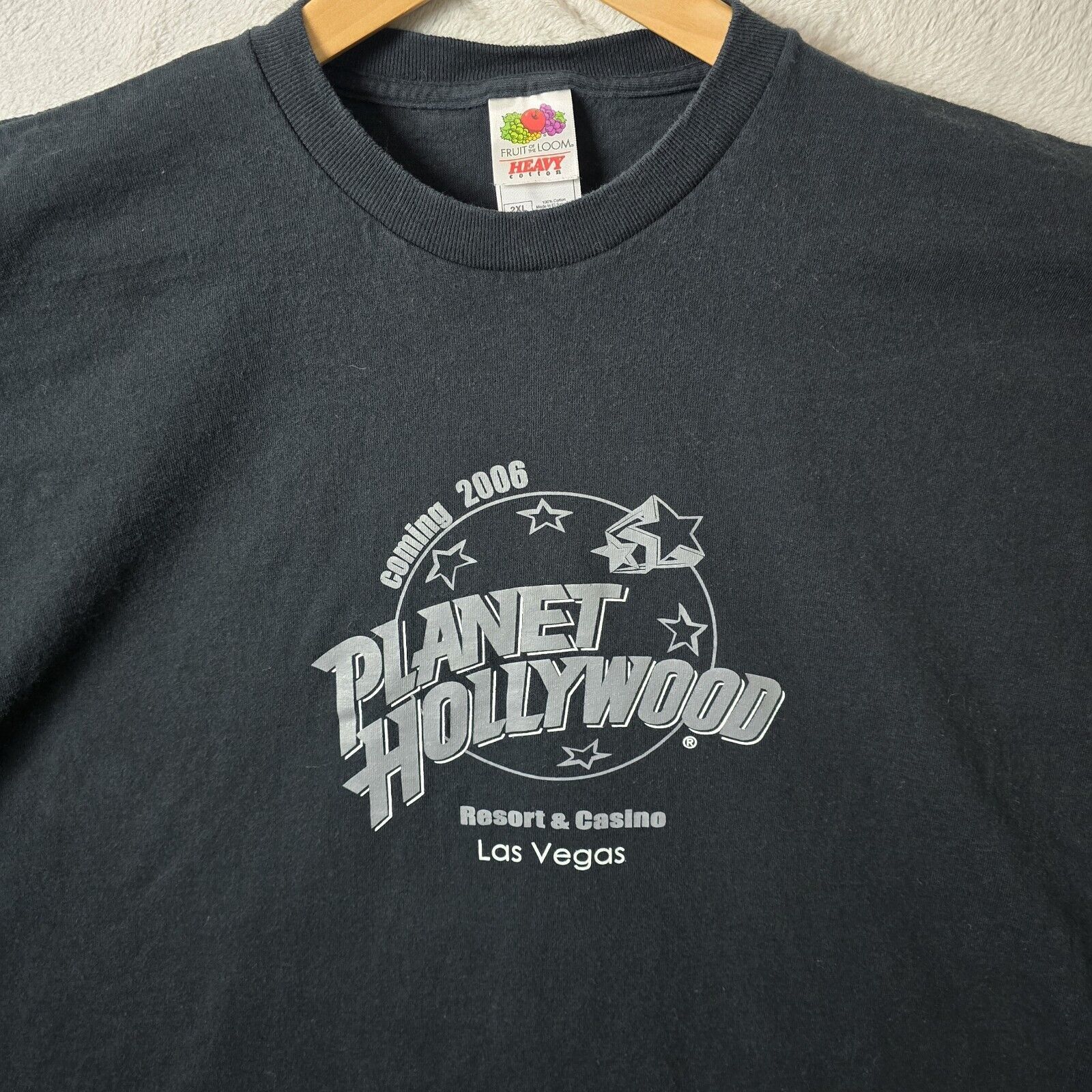 Fruit Of The Loom Vtg Planet Hollywood Las Vegas Coming Promo Shirt XXL Y2K Size US XXL / EU 58 / 5 - 3 Thumbnail