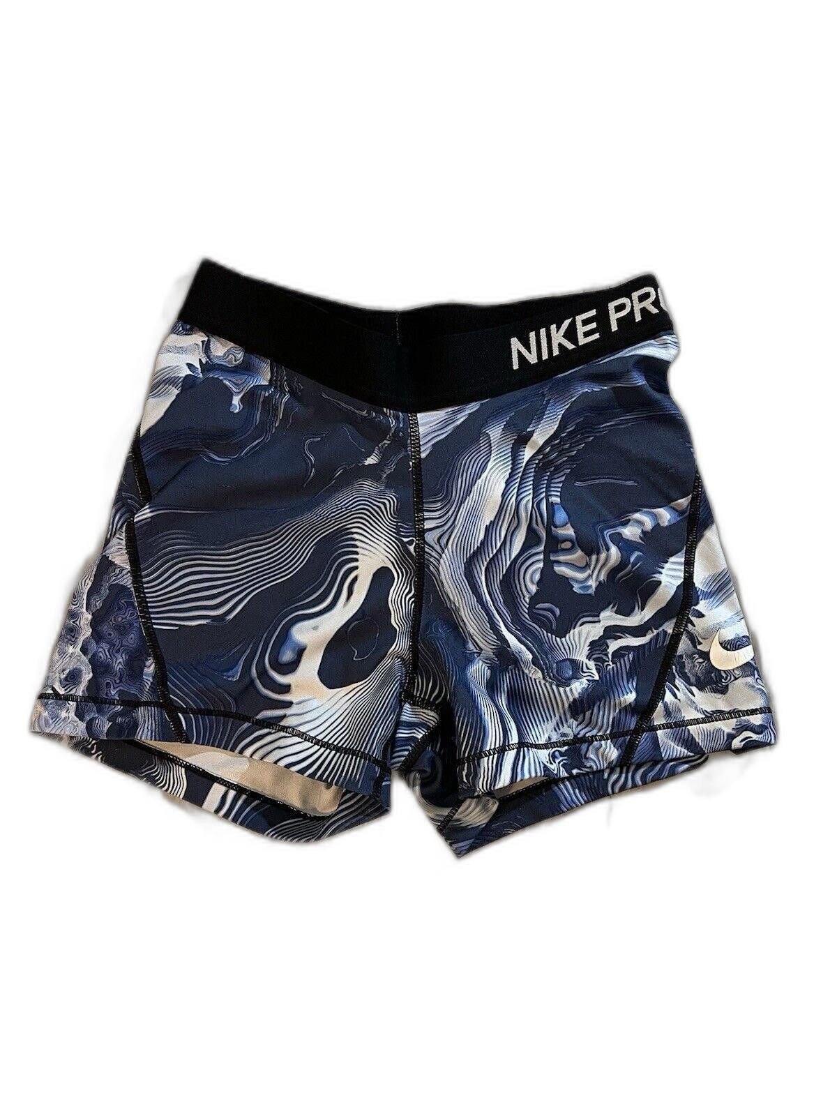 Nike Nike Pro Women's 3" Compression Training Blue Size Small Size 28" / US 6 / IT 42 - 1 Thumbnail