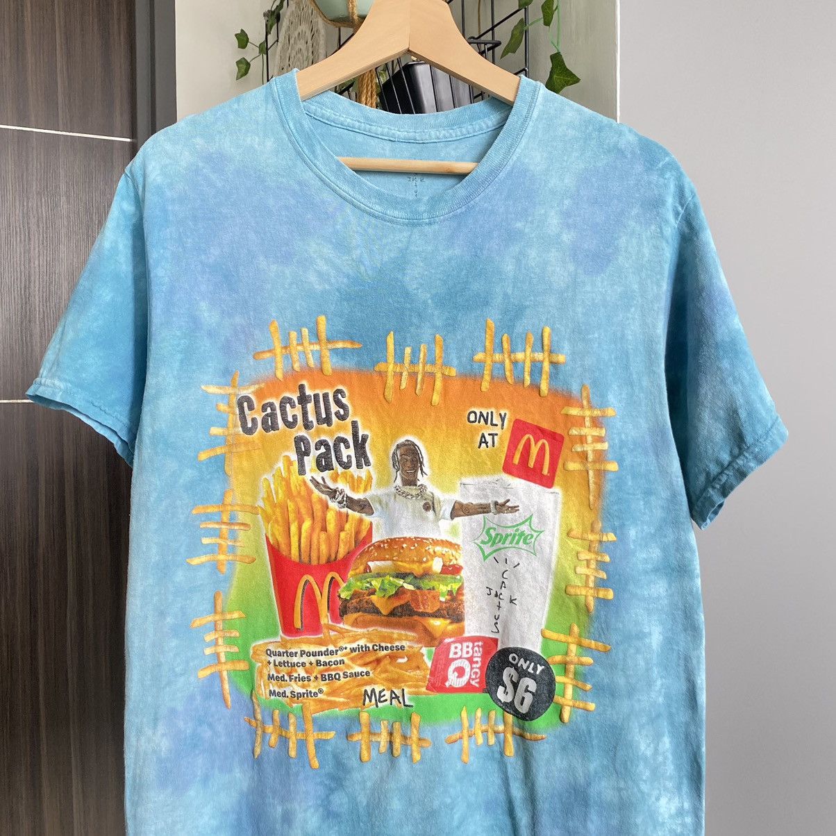 Cactus Plant Flea Market × Travis Scott Cactus Jack Travis Scott McDonald Tie Dye ERD GRUNGE TEE Size US M / EU 48-50 / 2 - 2 Thumbnail