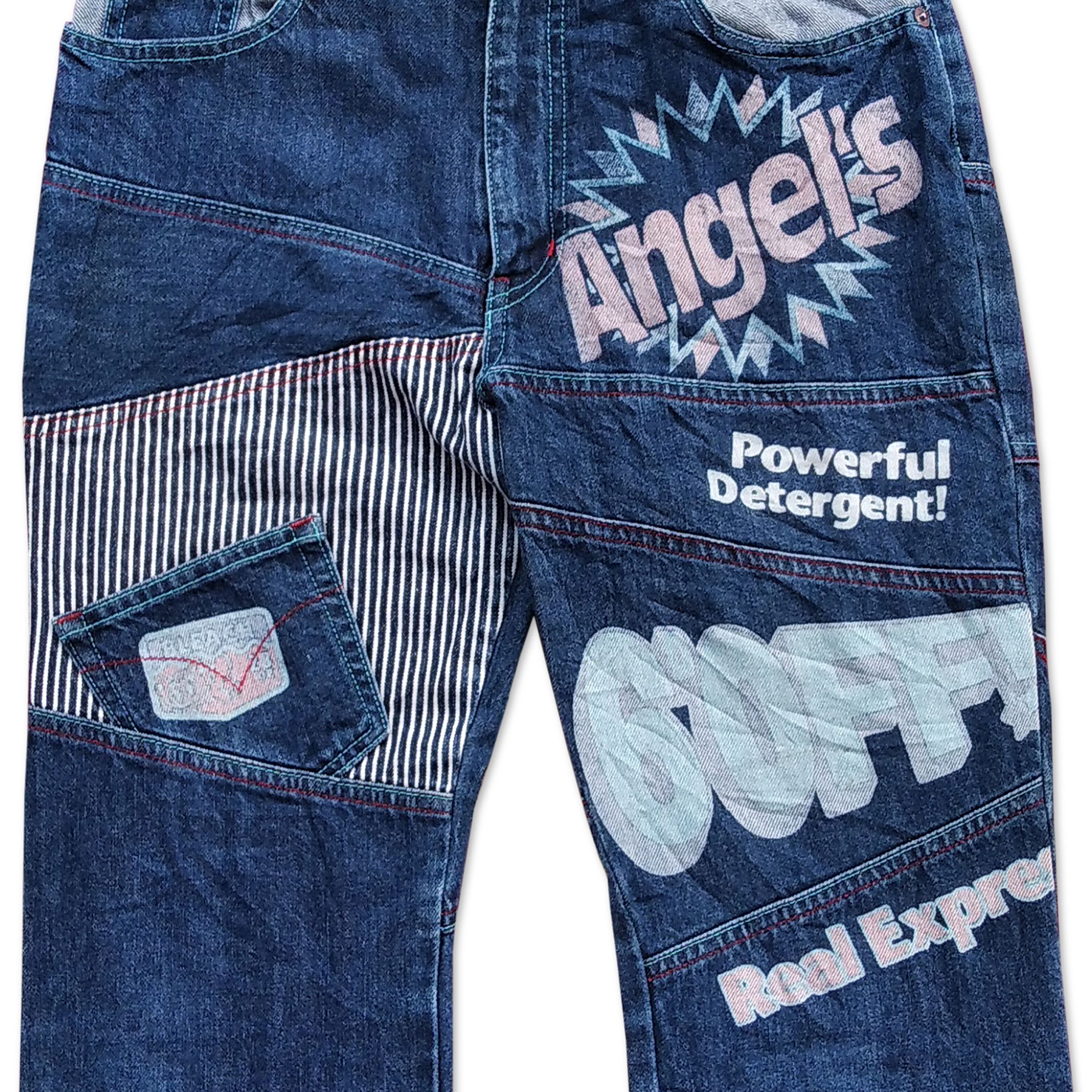 Angel Blue Vintage Late 90's ANGLE BLUE Denim Pants Size 26" / US 2 / IT 38 - 2 Thumbnail