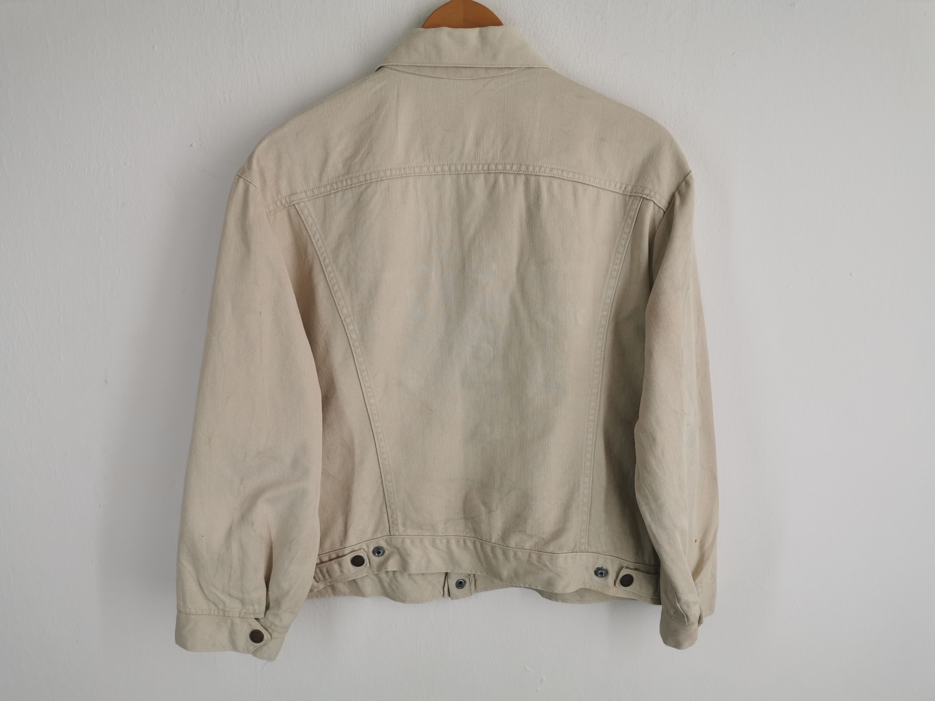Levi's Distressed Vintage 80's Levis White Tab Trucker Denim Jacket Size US M / EU 48-50 / 2 - 2 Thumbnail