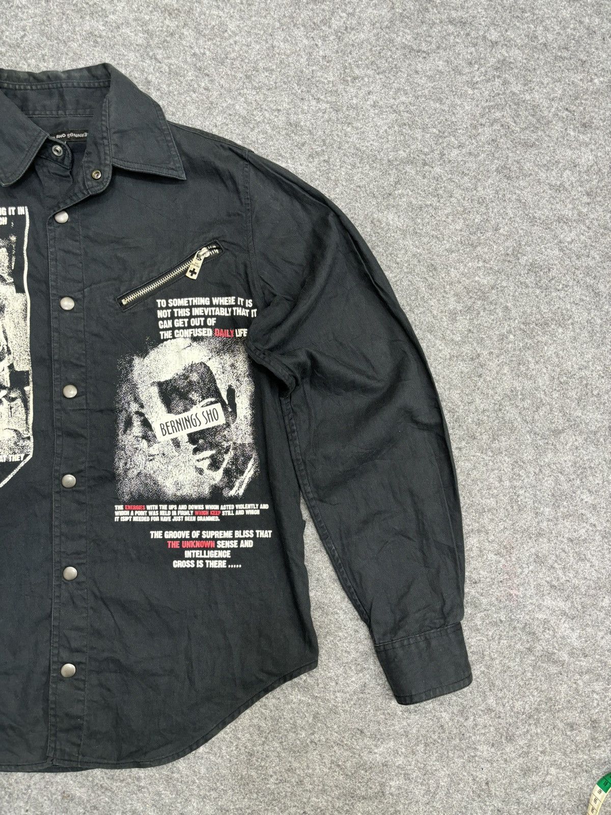 Japanese Brand 💥Punk Style💥Insane Style BerningSho Punk Shirt F524 Size US M / EU 48-50 / 2 - 3 Thumbnail