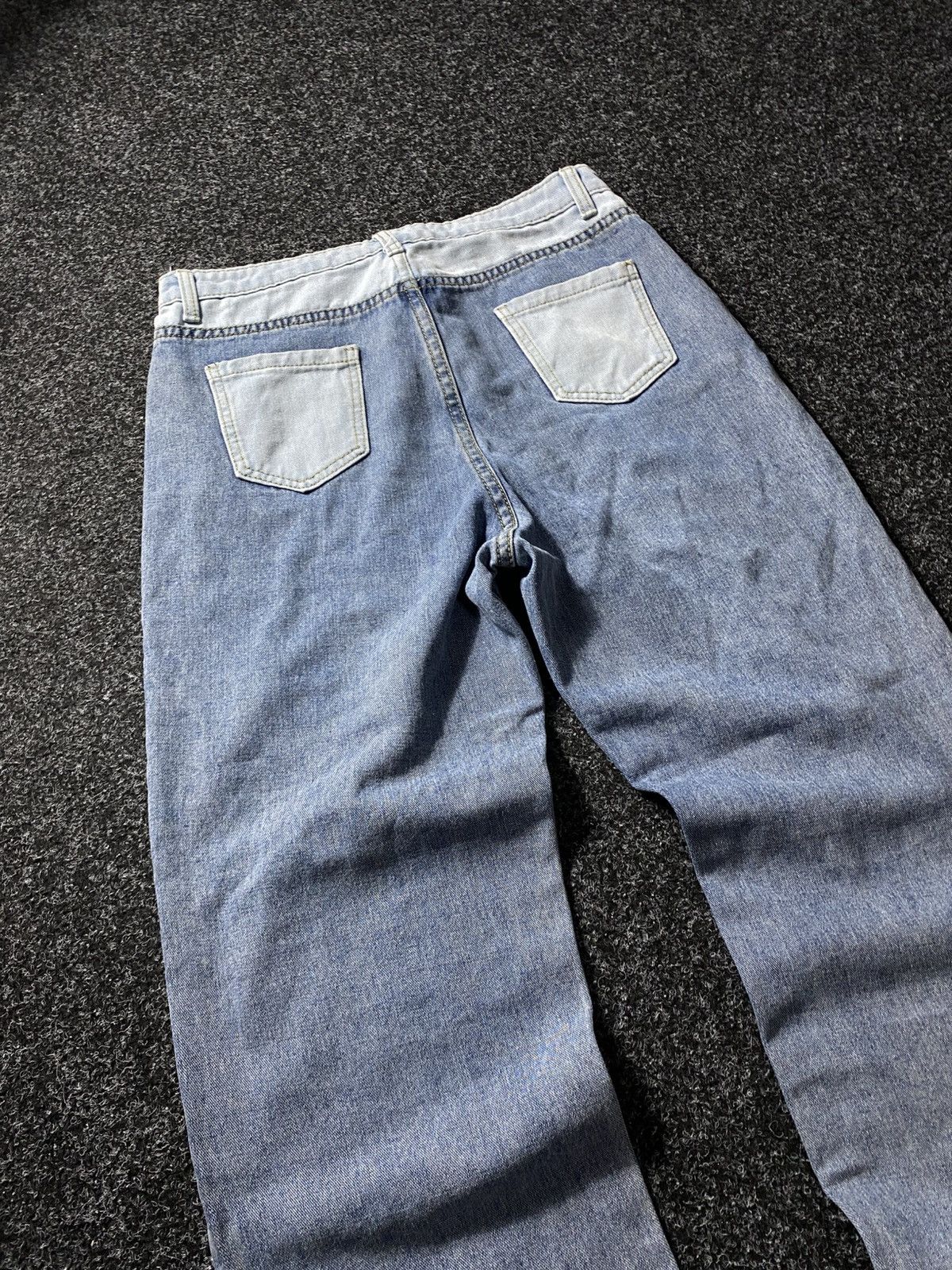 If Six Was Nine × Japanese Brand × Vintage Vintage 90s Y2K Patchwork Jeans baggy pants Size 31" - 10 Thumbnail