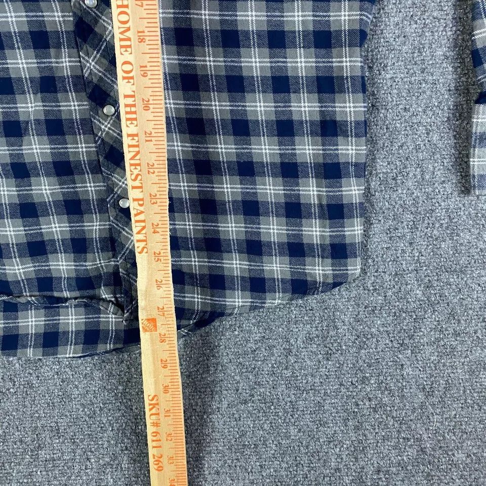 Other Cactus Flannel Men's Medium Pearl Snap Plaid Cotton Adults M Size US M / EU 48-50 / 2 - 4 Thumbnail