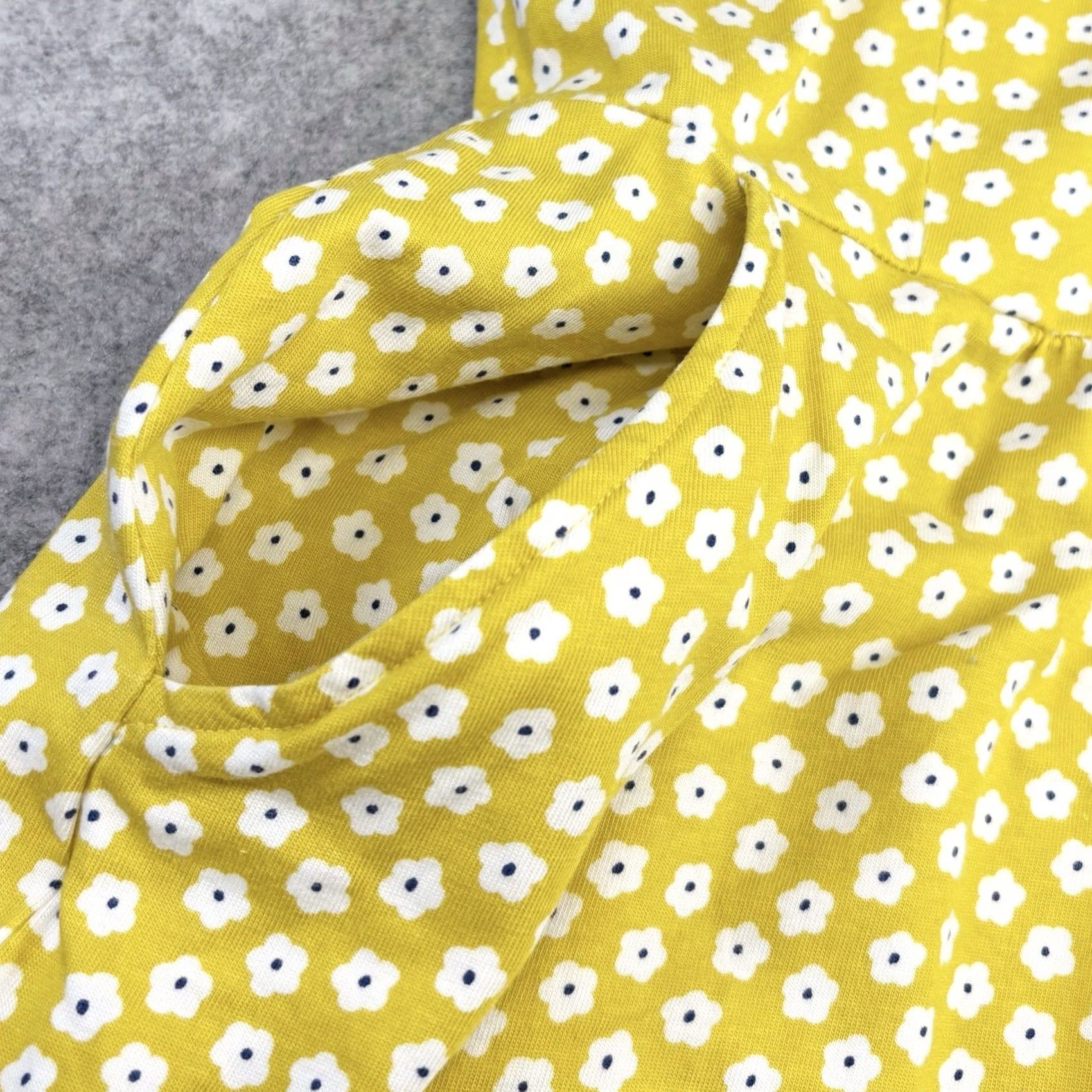 Boden VINTAGE? No — (Boden) melinda jersey dress yellow floral with pockets Jersey Dress Women UK12L Summer Vgc Size XL / US 12-14 / IT 48-50 - 4 Thumbnail