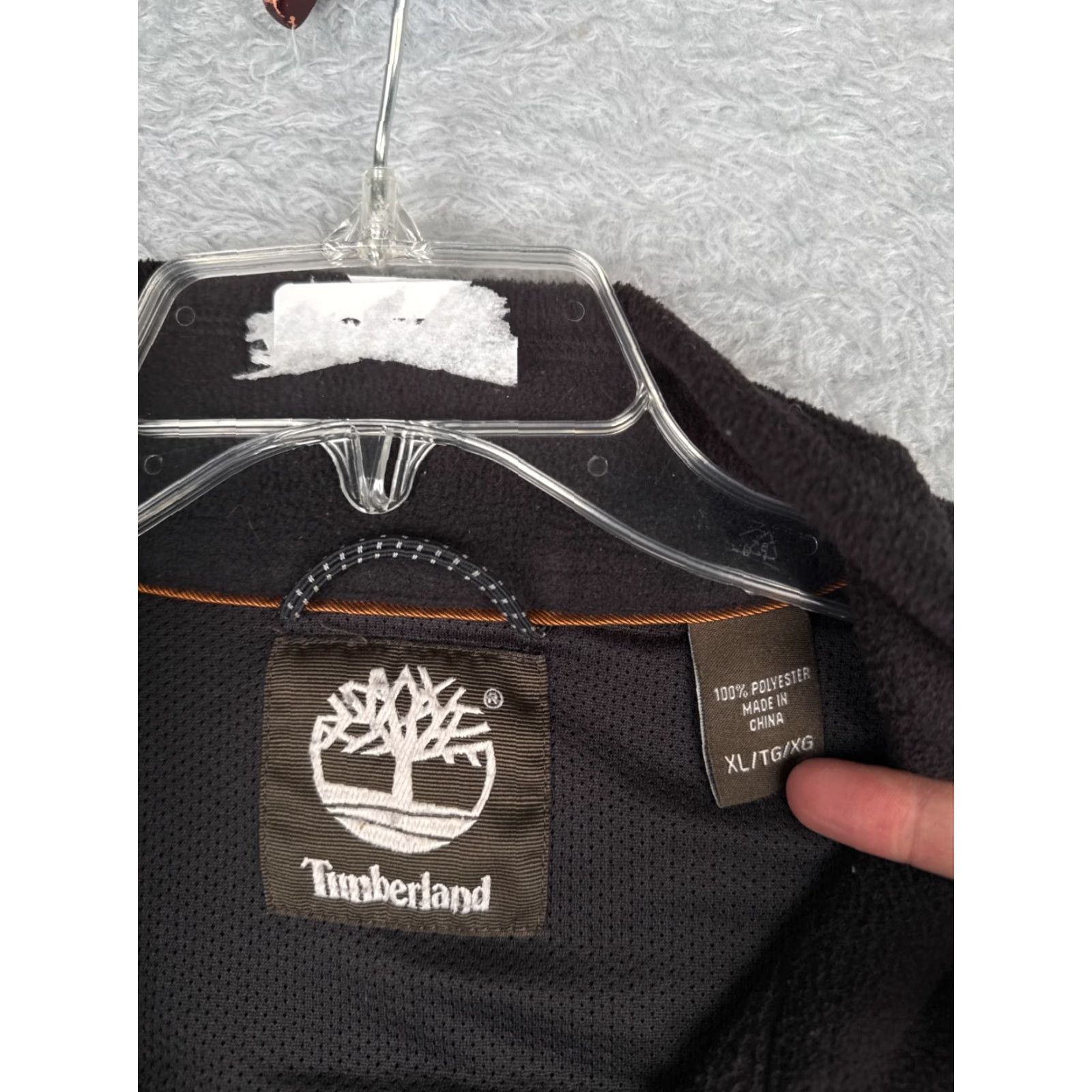 Timberland Timberland Jacket Men Extra Large Black Full Zip Mock Neck 100% Polyester Read Size US L / EU 52-54 / 3 - 7 Thumbnail