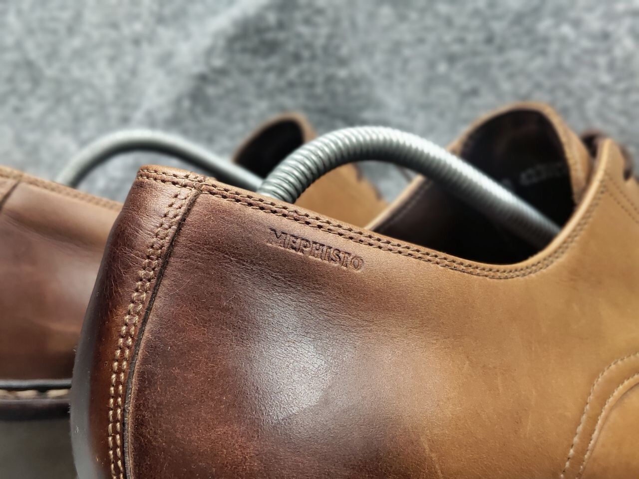 Designer × Mephisto Mephisto Brown Derby Classic Mens Lace Up Shoes Size US 11 / EU 44 - 11 Thumbnail