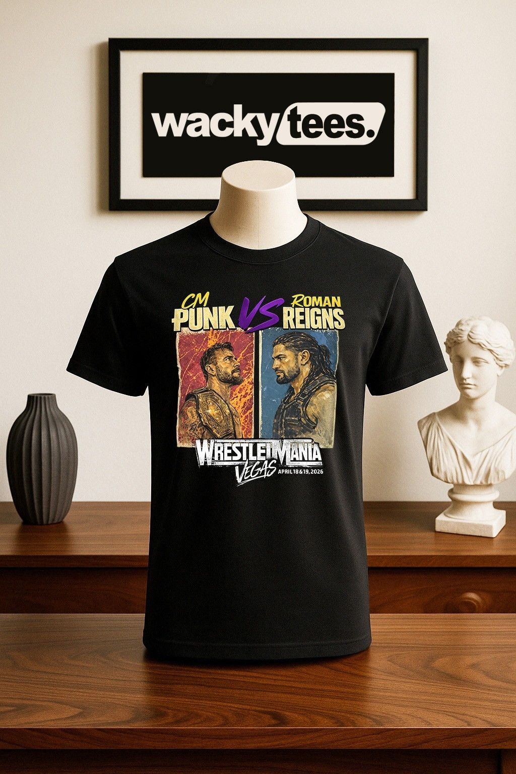 Other CM Punk Vs Roman Reigns Wrestling Championship 2026 Shirt Size US L / EU 52-54 / 3 - 1 Preview