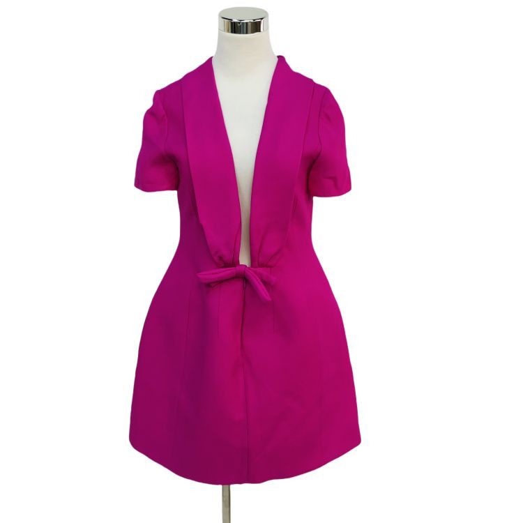 Valentino Valentino Magenta Bow Detail Dress Size 44 Size M / US 6-8 / IT 42-44 - 1 Thumbnail