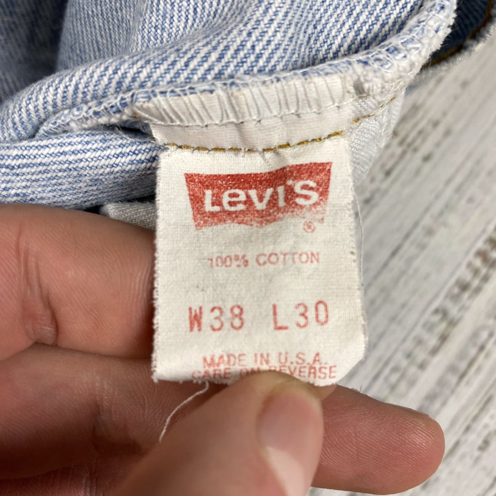 Levi's VINTAGE LEVI'S 506 ORANGE TAB JEANS 80s MENS REGULAR SIZE 38x30 LIGHT STONEWASH BLUE USA MADE Size US 38 / EU 54 - 7 Thumbnail