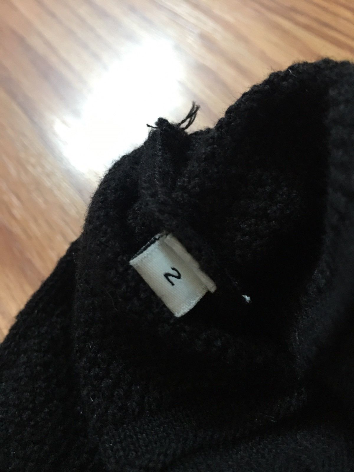 Sandro SANDRO Paris Black Knit Cotton Long Sleeve Dress Size 2 Size M / US 6-8 / IT 42-44 - 11 Thumbnail