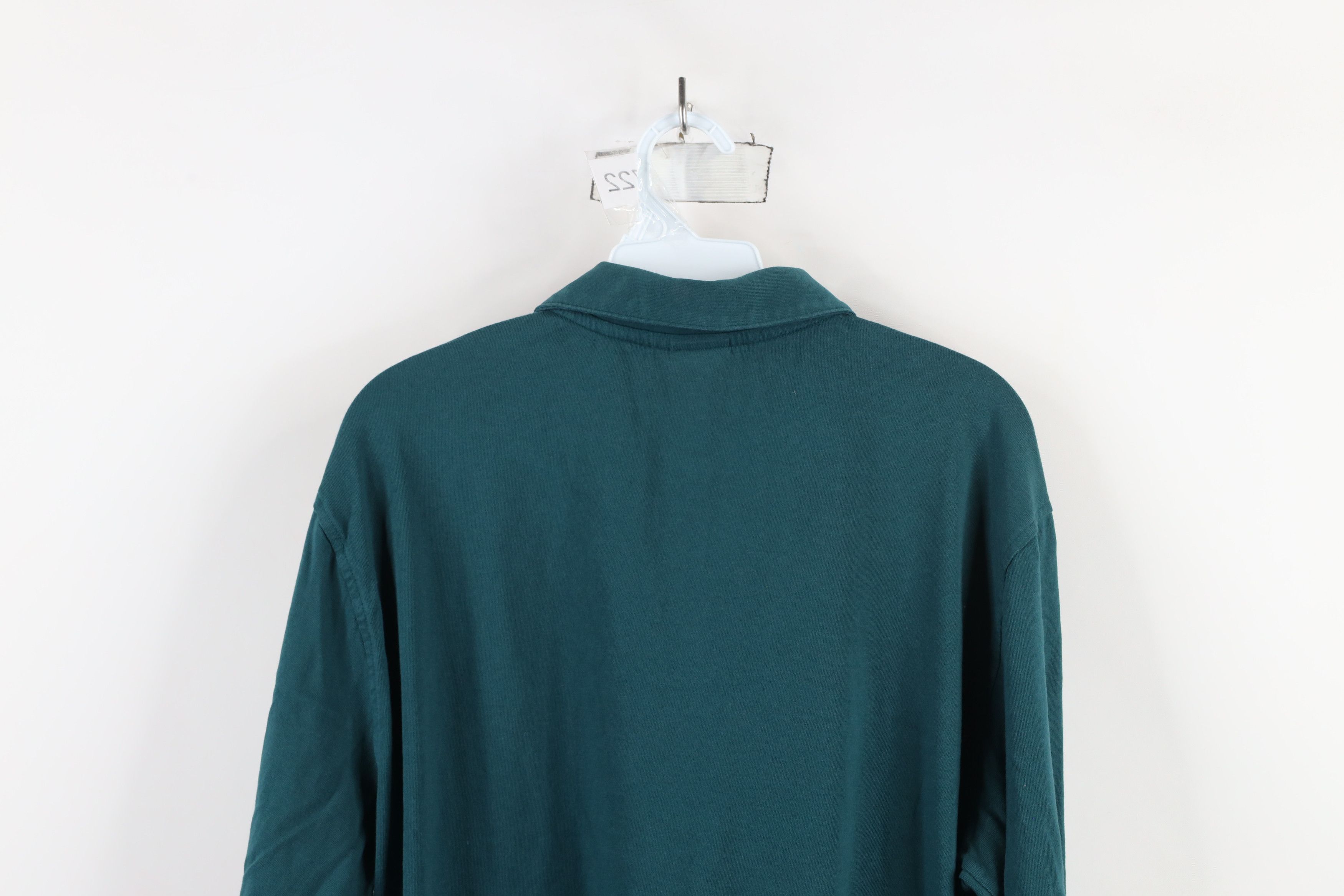 Brooks Brothers Vintage Brooks Brothers Long Sleeve Polo Shirt Green Cotton Size US L / EU 52-54 / 3 - 9 Thumbnail