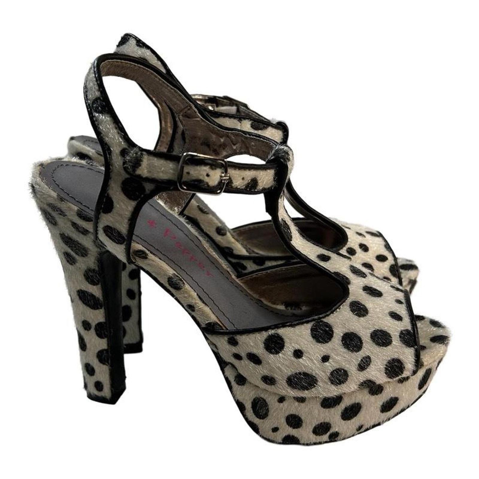 Other Y2k platform heels dalmatian print by pink & pepper sz US 6 Size US 6 / IT 36 - 4 Thumbnail