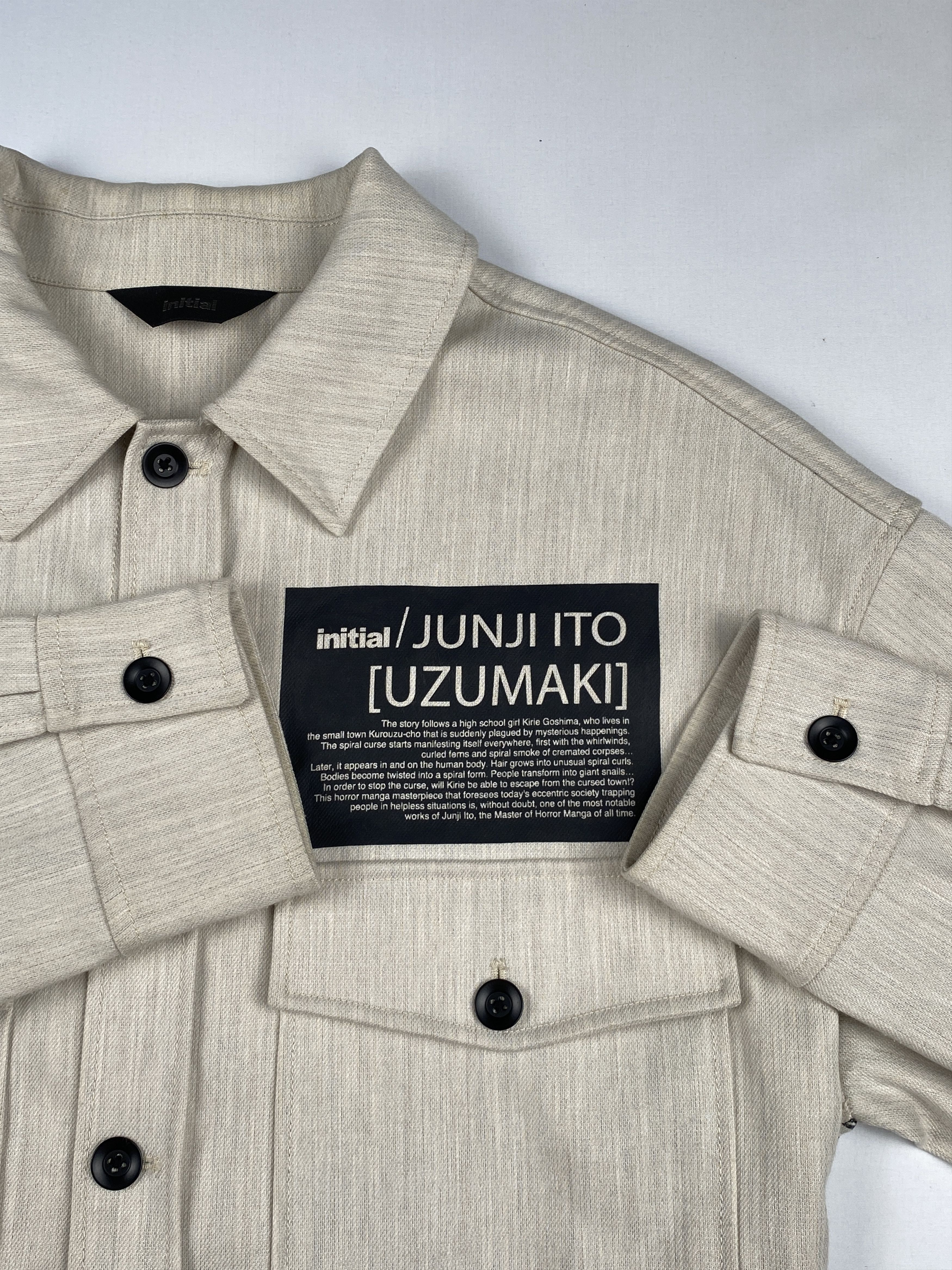 Japanese Brand Initial x Junji Ito [Uzumaki] Multiple Pockets Shirt Jacket Size US M / EU 48-50 / 2 - 7 Thumbnail
