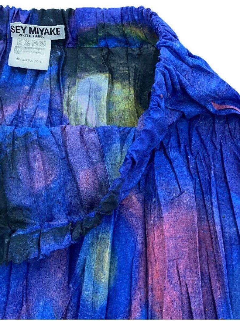 Issey Miyake Issey Miyake Retro blue psychedelic skirt Size 25" / US 0 / IT 36 - 4 Thumbnail