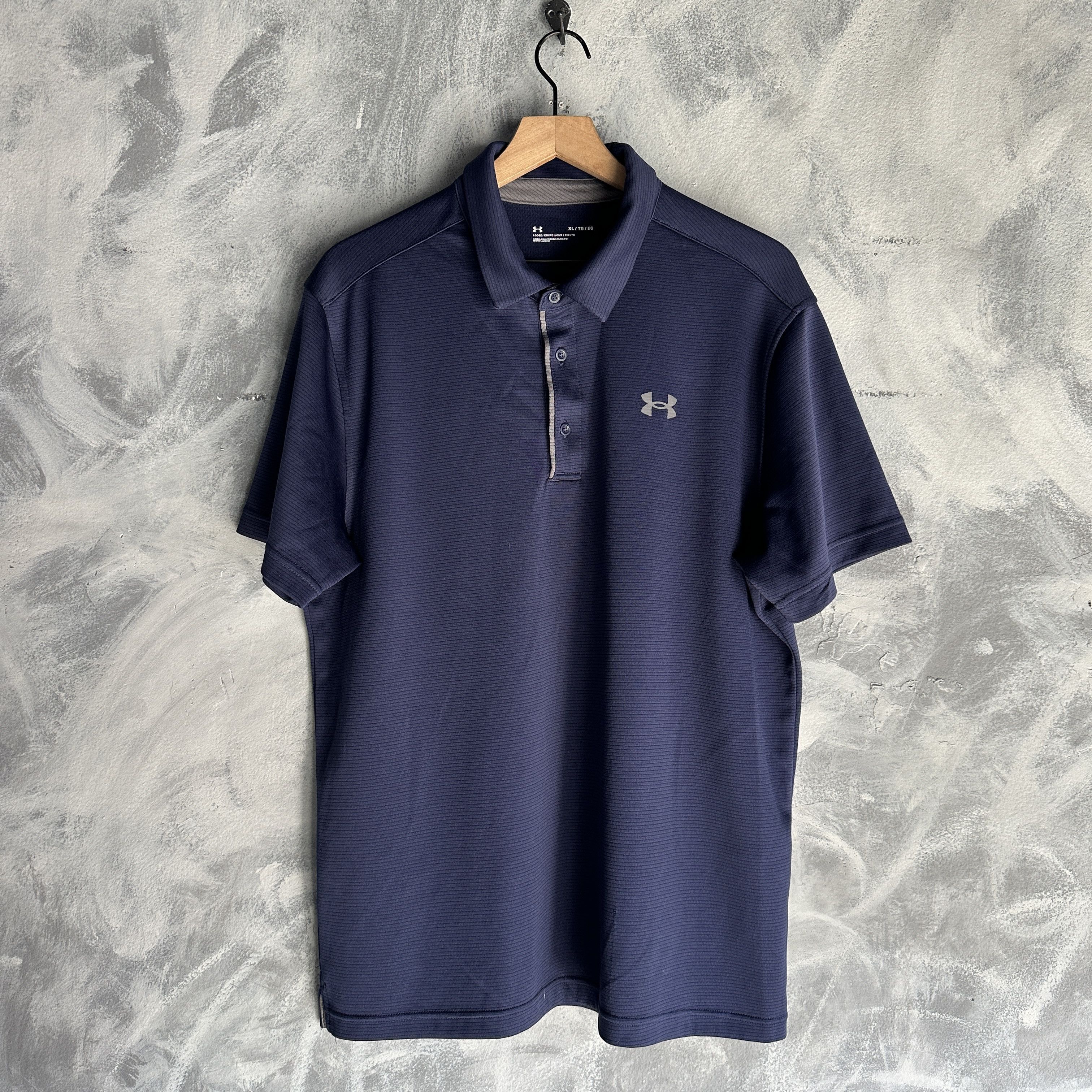 Under Armour Under Armour Polo Shirt Mens XL Blue Performance Golf UA Size US XL / EU 56 / 4 - 2 Thumbnail