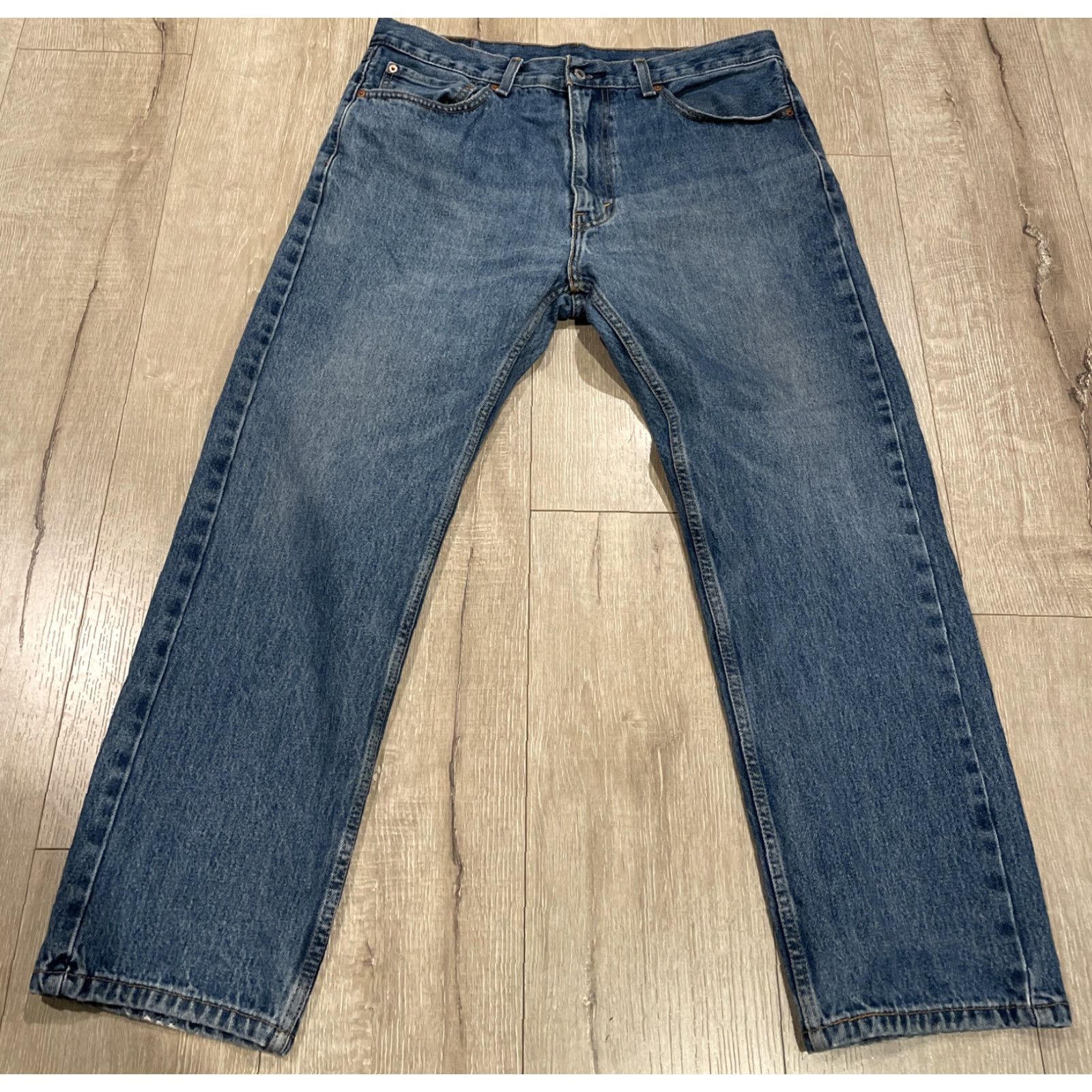 Levi's Levi's Jeans Men's 36x29 Regular Fit Blue Denim Straight Leg Red Tab Size US 36 / EU 52 - 3 Thumbnail