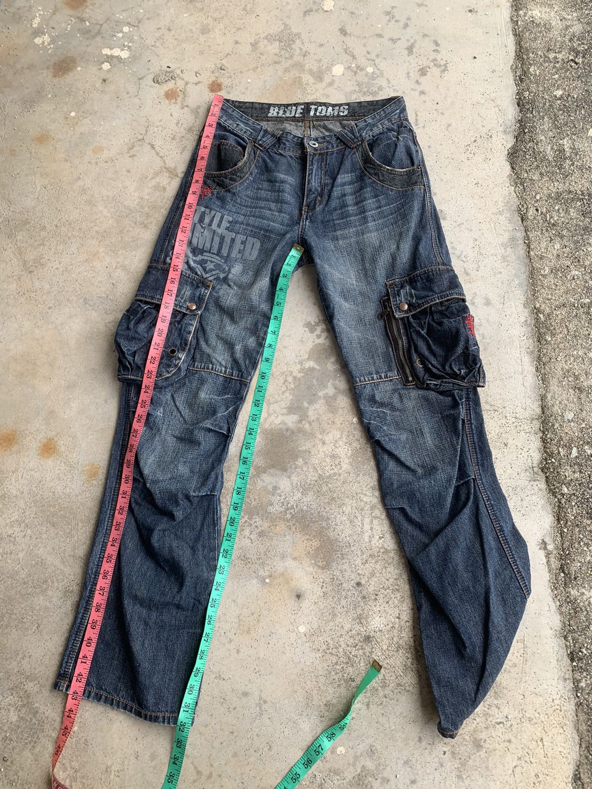 Japanese Brand Blue Tom Cargo Jeans Size US 30 / EU 46 - 6 Thumbnail