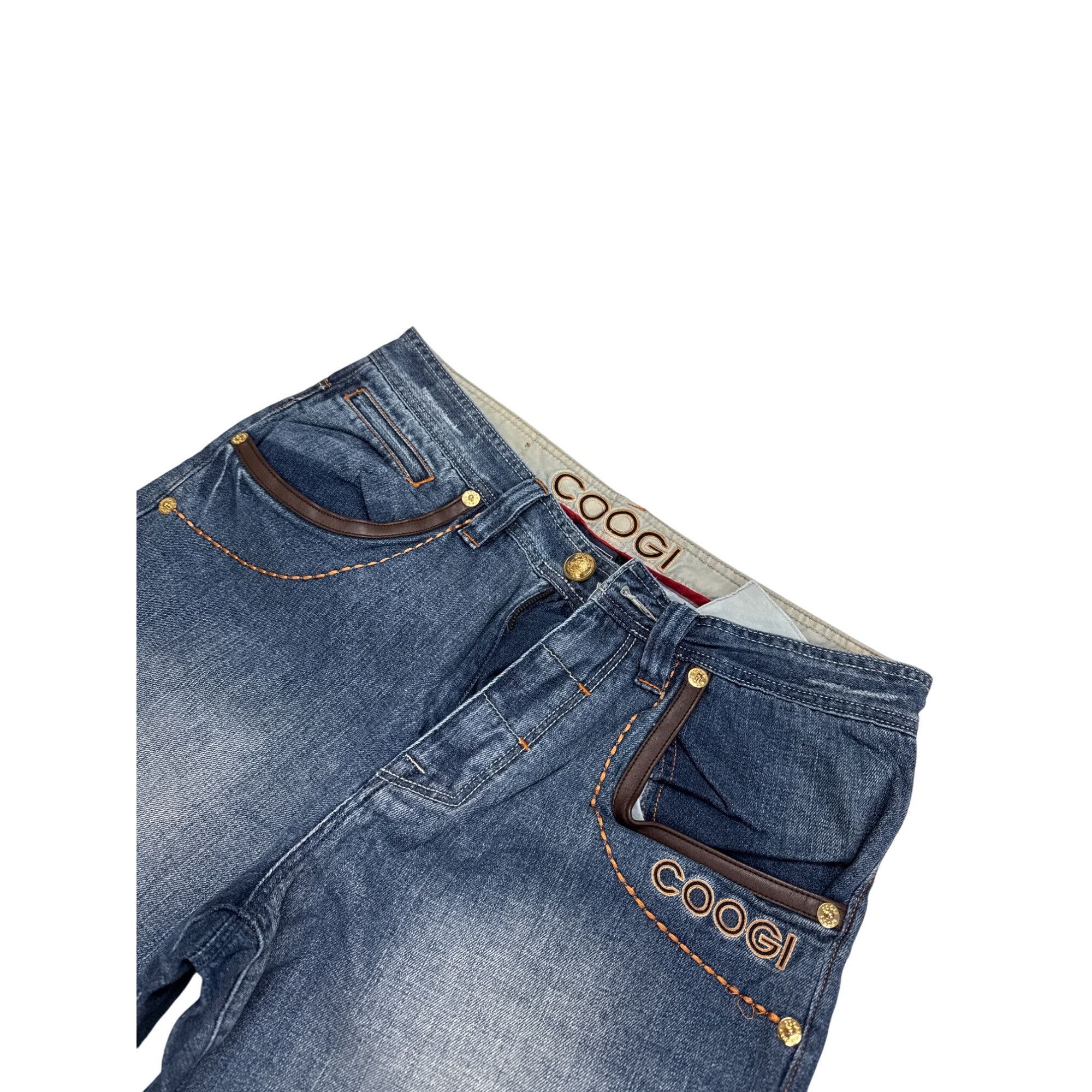 Coogi Coogi Mens Y2K Blue Denim Jeans 34L 34W SKU 7602 Size US 34 / EU 50 - 4 Thumbnail