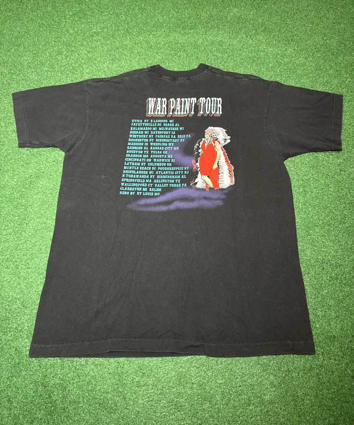 Band Tees Lorrie Morgan Concert Tour War Paint XXL T Shirt 23x32 Size US XXL / EU 58 / 5 - 3 Thumbnail