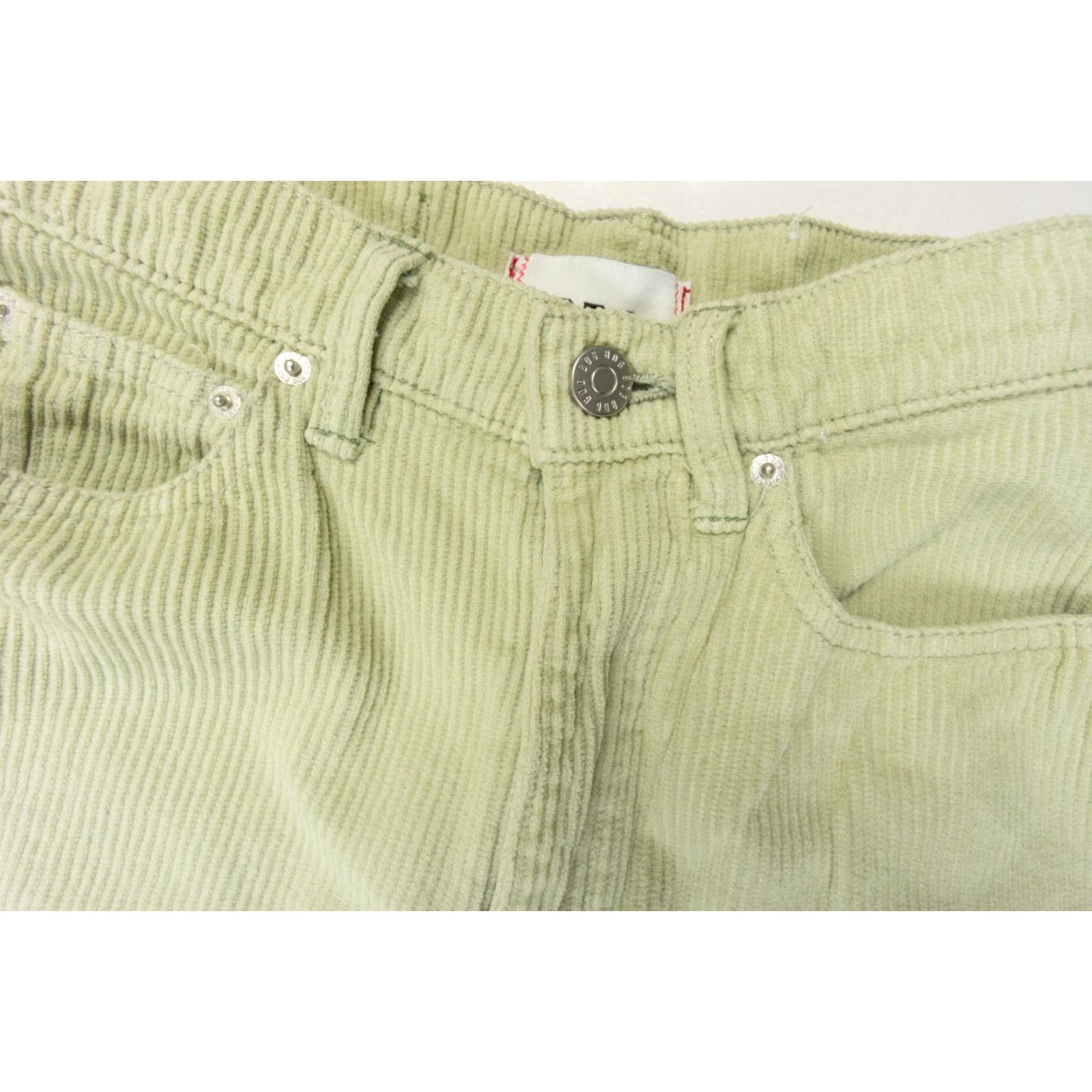 Bdg BDG Women's Corduroy Pants 24 Green Chino Straight Casual Size 42" / US 20 - 3 Thumbnail
