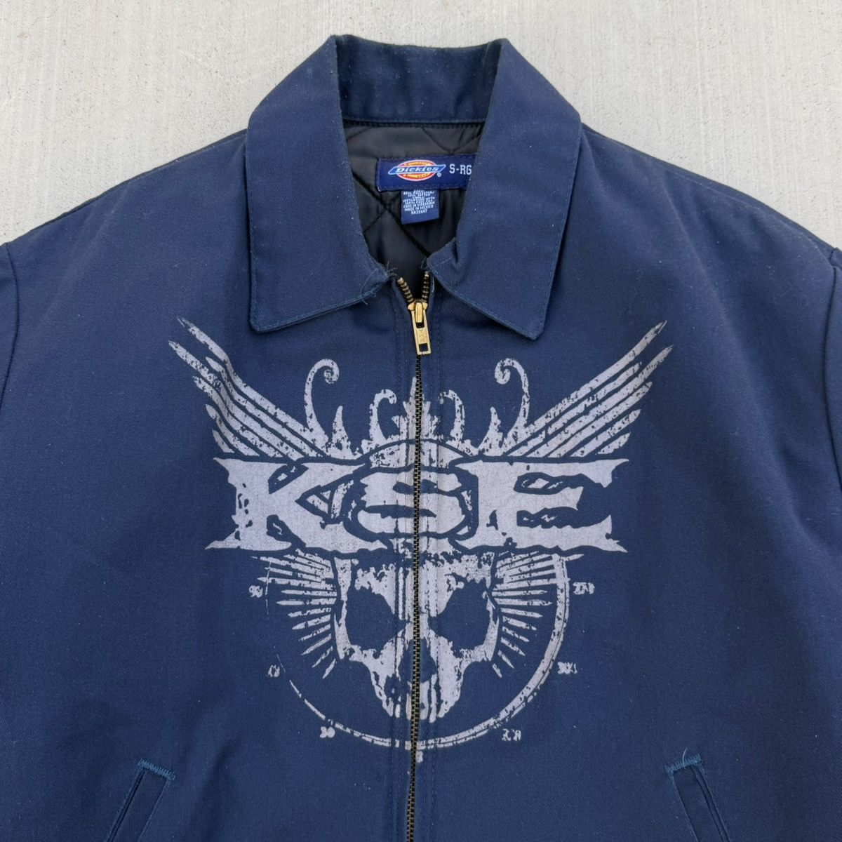 Dickies Vintage Y2K Dickies Killswitch Engage Jacket Navy Blue Metal Size US S / EU 44-46 / 1 - 4 Thumbnail