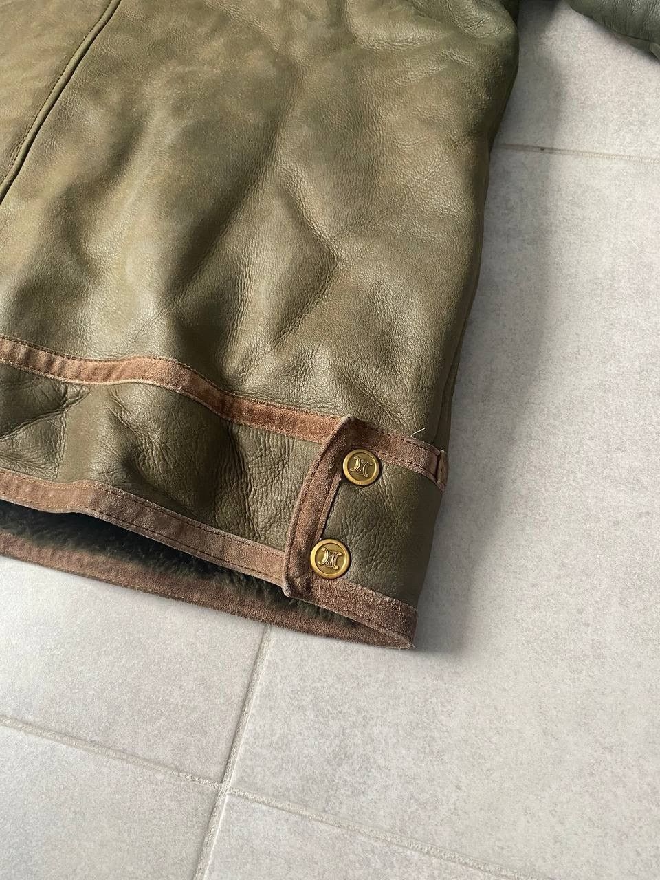 Celine Celine Vintage Shearling Jacket Made in France 80s Rare sz L Size US L / EU 52-54 / 3 - 16 Thumbnail