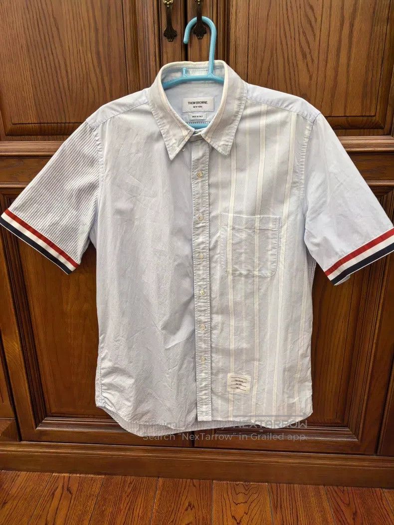 Thom Browne Thom Browne short sleeve shirt Size US L / EU 52-54 / 3 - 1 Thumbnail