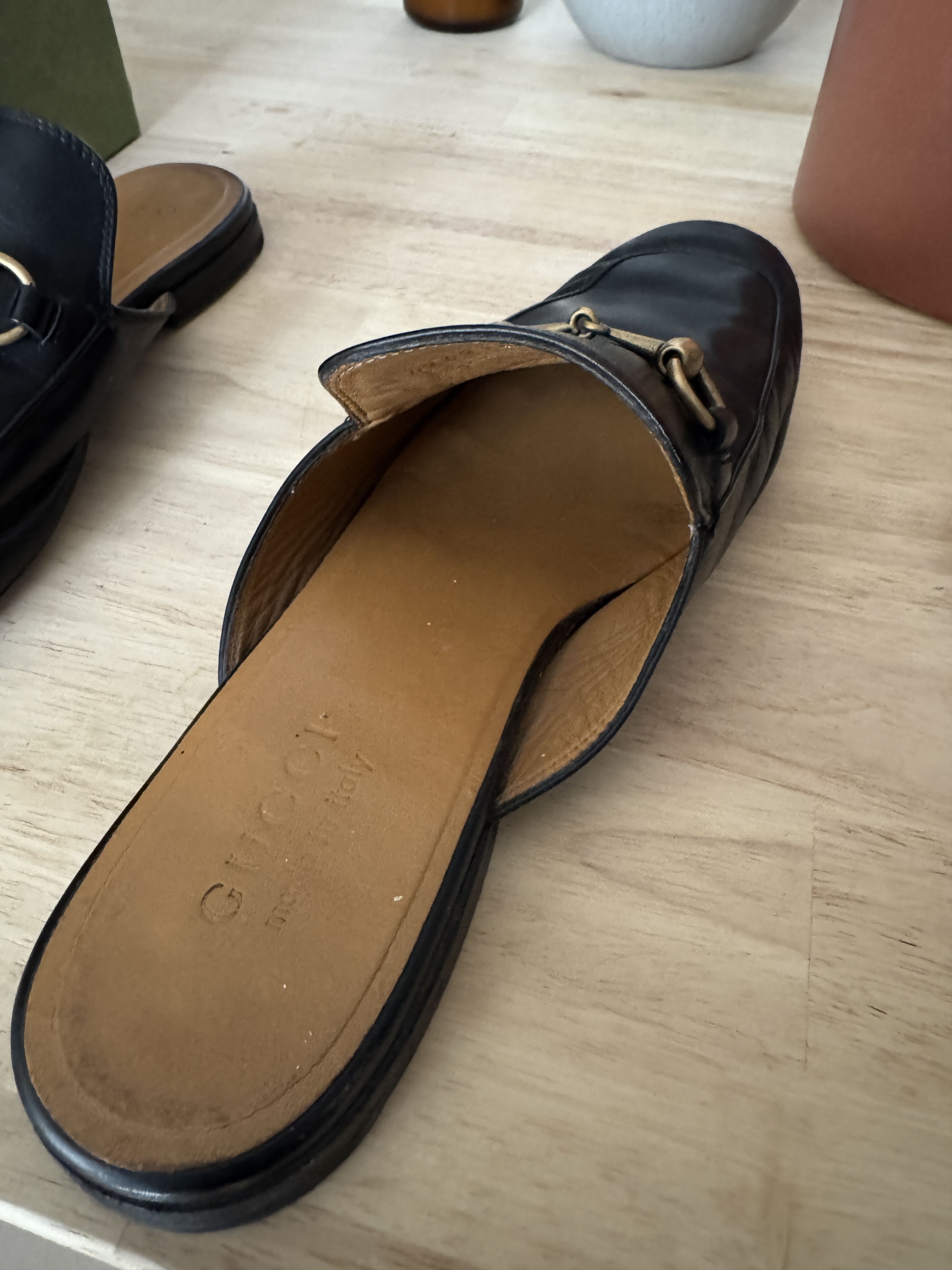 Gucci Gucci Horsebit Leather Backless Loafers Size US 7 / EU 40 - 4 Thumbnail