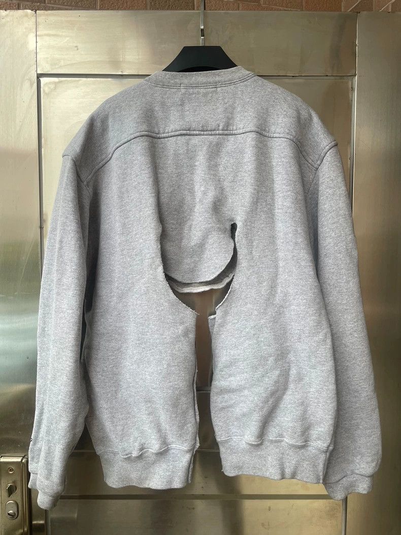 Comme des Garcons Comme Des Garcons MFill, cut and tear long sleeved hoodie Size US M / EU 48-50 / 2 - 2 Thumbnail