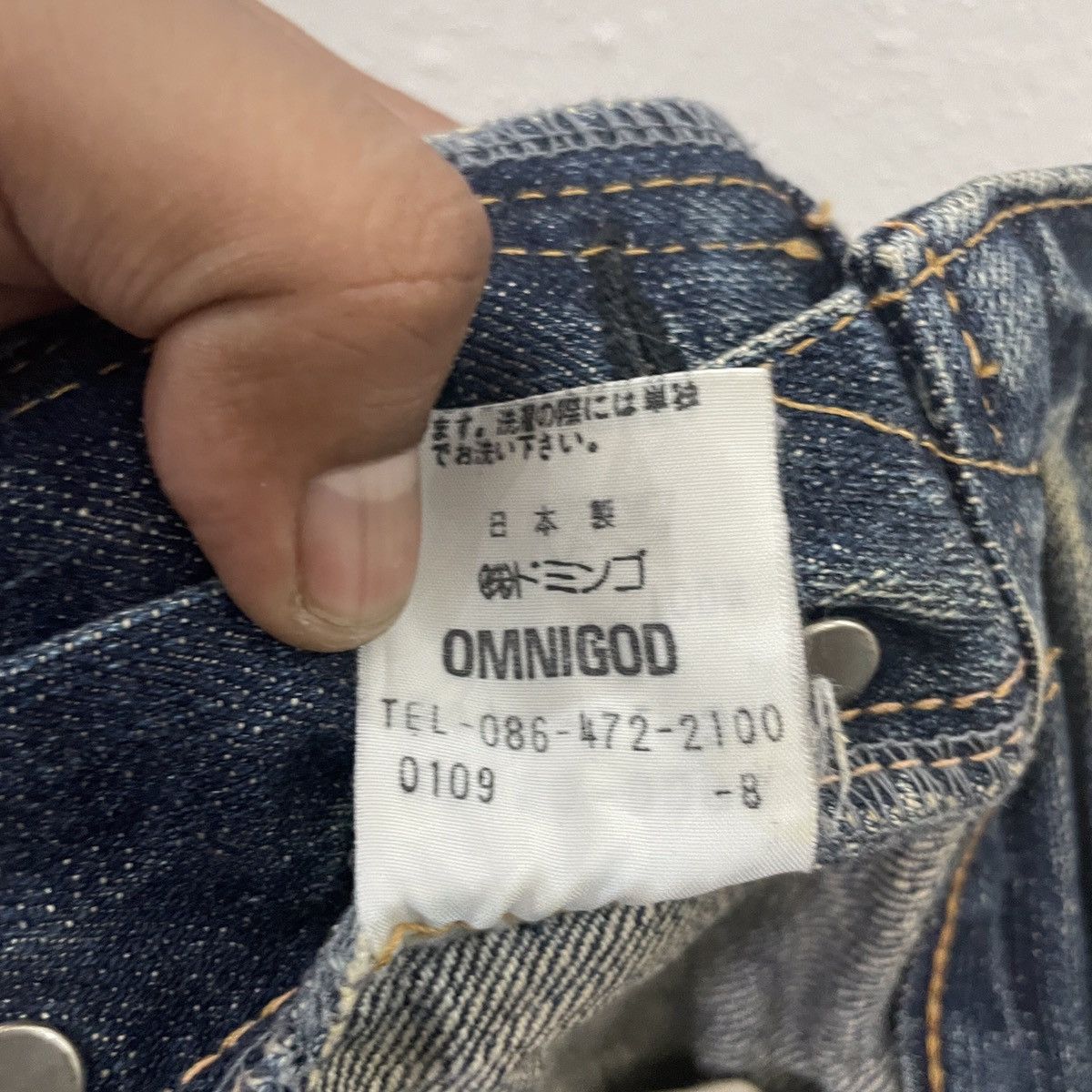 OMNIGOD Vintage Omnigod Slevedge Denim Jeans Size US 33 - 6 Thumbnail