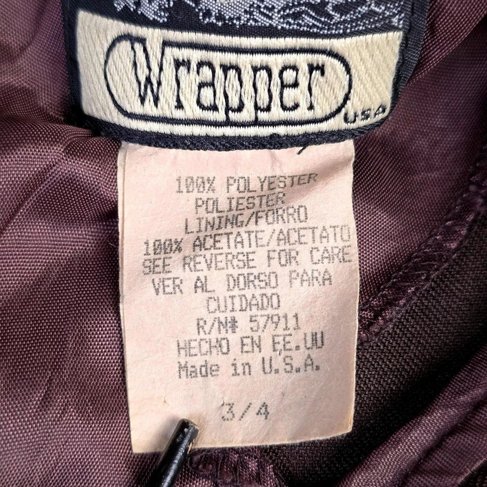Vintage VTG 90s Wrapper USA Brown Mod Shift Mini Dress Size 3/4 Size XS / US 0-2 / IT 36-38 - 8 Thumbnail
