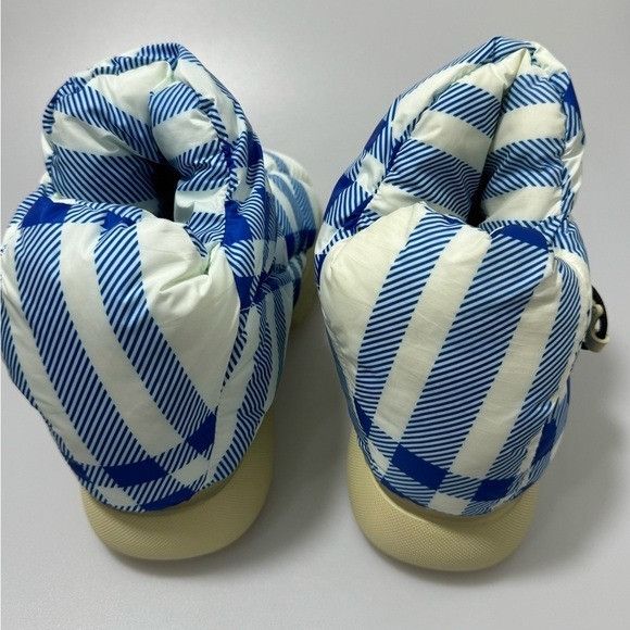 Burberry Burberry Check Pillow Boots Blue White Men’s Size EU 41/US 8 Size US 8 / EU 41 - 5 Thumbnail