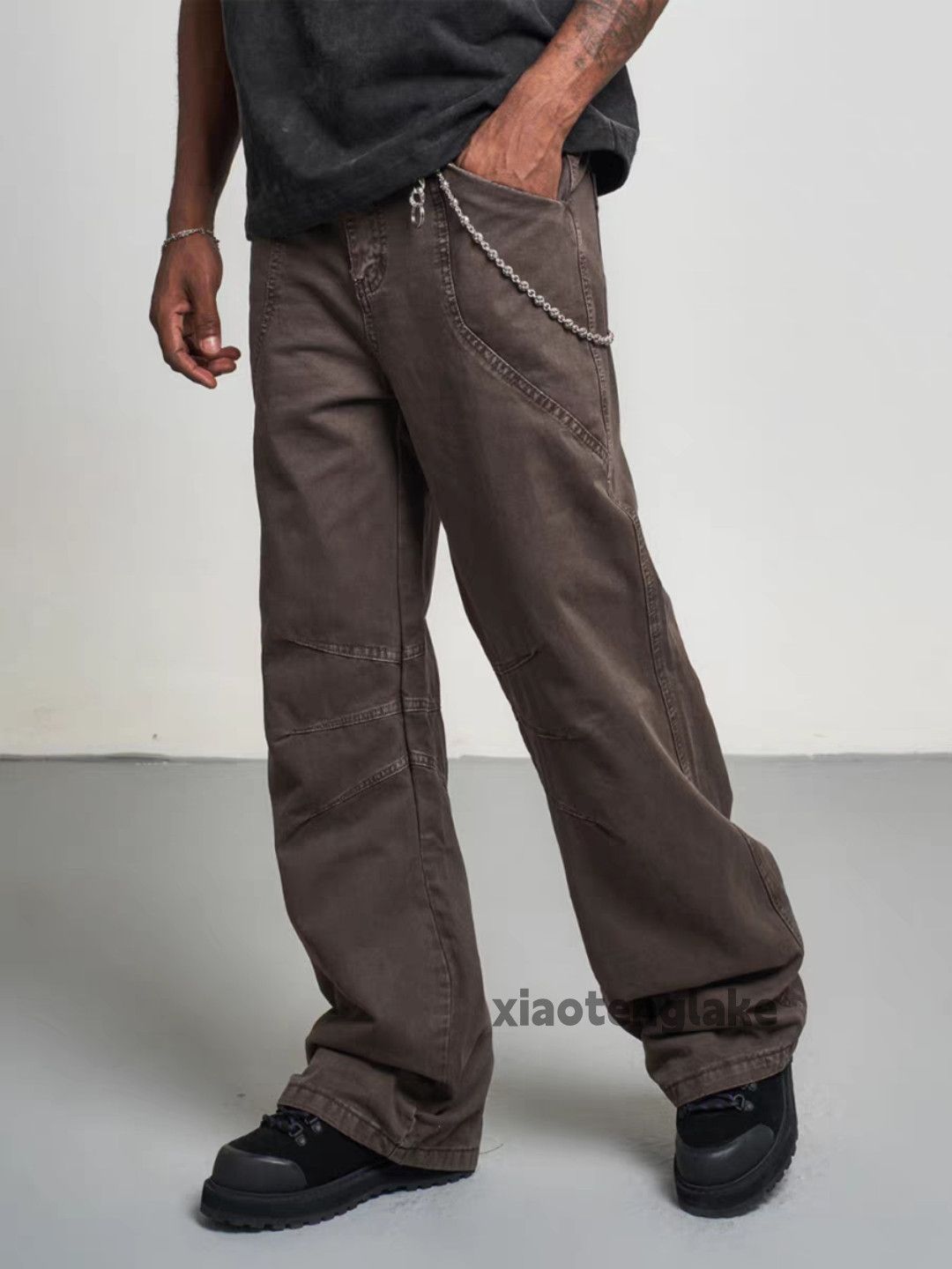 Vintage Unisex outdoor utility loose baggy hiphop cargo pants Size US 32 / EU 48 - 5 Thumbnail