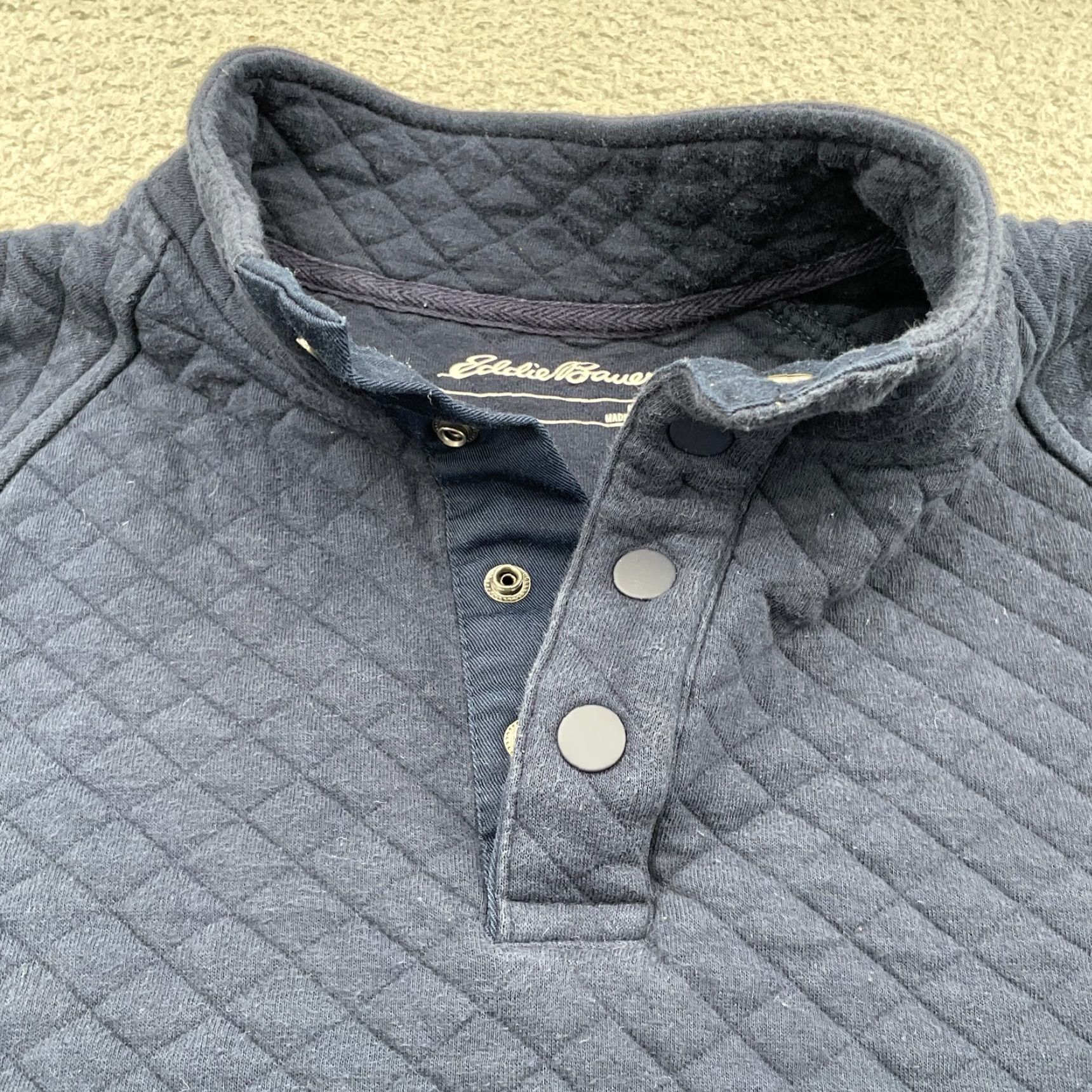 Eddie Bauer Eddie Bauer 1/4 Snap Pullover Men Med Navy Outdoor Old Money Prep Shirt Size US M / EU 48-50 / 2 - 4 Thumbnail