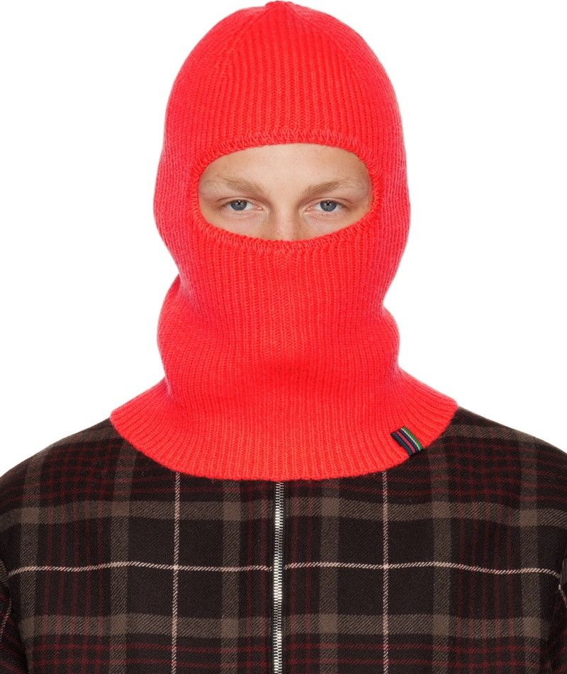 Paul Smith !DS! AW22 Paul Smith Orange Lambswool Balaclava Size ONE SIZE - 1 Thumbnail
